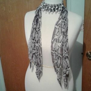 designer Accessories - NIB necklace scarf with beads designer Accessories - NIB necklace scarf with beads